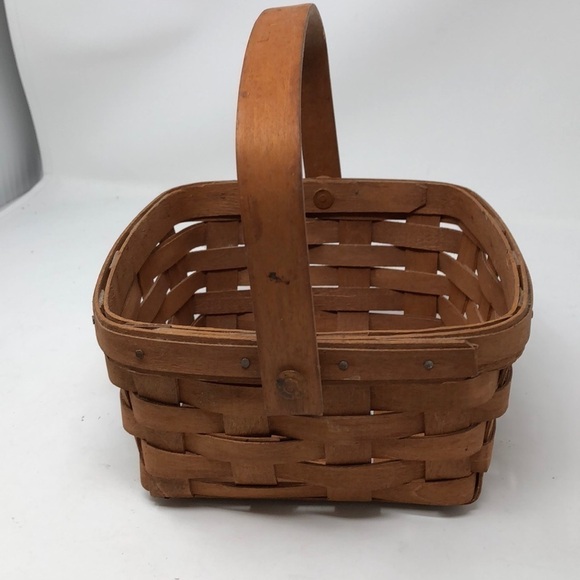 VINTAGE 1989 Longaberger Rich Brown Berry Basket - Picture 7 of 10
